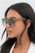 NA-KD Accessories Resirkulerte solbriller med store runde kanter - Gre...