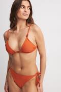 NA-KD Bikinitruse med knyting - Orange