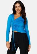 BUBBLEROOM Tara drawstring top Blue S