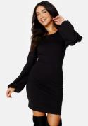 BUBBLEROOM Balloon Sleeve Short Dress Black M