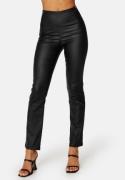 BUBBLEROOM Alicia coated straight leg trousers Black 54