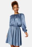 BUBBLEROOM Klara Satin Dress Blue 4XL