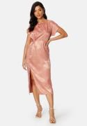 Bubbleroom Occasion Renate Twist front Dress Rose copper M