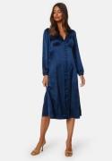 BUBBLEROOM Dayla satin dress Dark blue 46