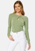 BUBBLEROOM Stefany cut out top Green 3XL