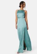 Bubbleroom Occasion Laylani Satin Gown Dark dusty green 44