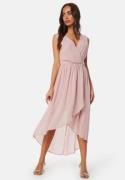 Bubbleroom Occasion High-Low Chiffon Dress Dusty pink 36