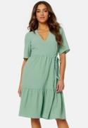 BUBBLEROOM Krystal wrap dress Green S