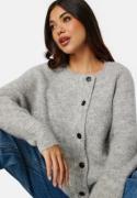 SELECTED FEMME Slflulu LS knit short cardigan Light Grey Melange L