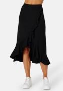 Happy Holly Selima Frill Wrap Skirt Black 48/50