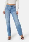 BUBBLEROOM Low Waist Straight Jeans Light blue 46