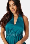 YAS Athena Halterneck Maxi Dress Blue  XL