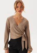 BUBBLEROOM Jolie Wrap Top Nougat S