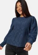 Object Collectors Item Feodora L/S Top Dark Denim Deatil:Co M