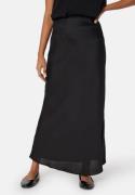 VILA Viellette high waist long skirt Black 40