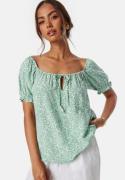 BUBBLEROOM Allison Blouse Green/Patterned M