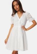 BUBBLEROOM Nettie Broderi Anglaise Dress White 42