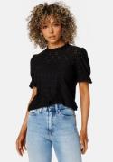 VILA Vikawa S/S Flounce Top Black L