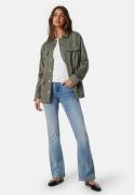 BUBBLEROOM Petula Cargo Shacket Khaki green M