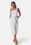 BUBBLEROOM Linen Blend Dress White 44