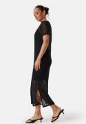 VILA Vigardea O-Neck S/S ankle dress Black S