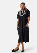 VILA Vimanda S/S midi dress Black/White 40