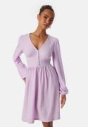 BUBBLEROOM Structure Button Short Dress Lilac XS