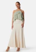 Bubbleroom Occasion Viscose Maxi Skirt Cream 38