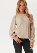 VERO MODA Vmaurora Ls Key Hole Top Pumice Stone M