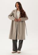 ONLY Onlalvilda Life Wrap Coat Otw Simply Taupe Detail:melange M