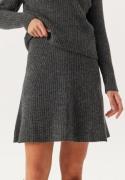 ONLY Onlmonica Hw Mini Skirt Knt Dark Grey Melange S