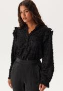 ONLY Onlcammie L/S FRILL TOP  Frill Black XL