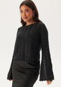 BUBBLEROOM Structure Boatneck Top Black M