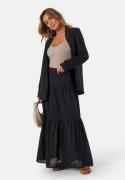 BUBBLEROOM Broderie Anglaise Maxi Skirt Black L