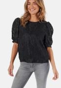 Pieces Pcnala 2/4 JAQUARD TOP JAQUARD Black L