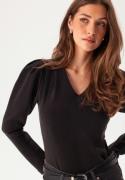 SELECTED FEMME Slffenja Ls V-neck Top Black XL