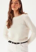 SELECTED FEMME Slflulu LS Knit O-Neck Snow White Detail:MELANGE XS