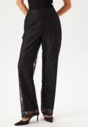 Pieces Pcbosulla Hw Lace Wide Pant Black S