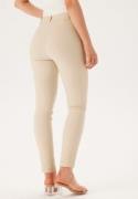 BUBBLEROOM Selene Stretchy Ankle Push-Up Trousers Light beige 46