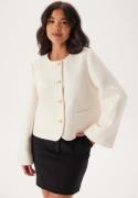 Chiara Forthi Wide Sleeve Bouclé Jacket Offwhite M