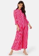 YAS Yassavanna Long Shirt Dress Cyklamen Stripes:BIT XS