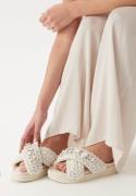 INUIKII Slipper Woven Stones Ivory white 38