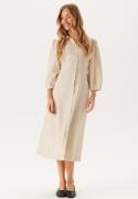 YAS Yasflaxy 3/4 LINEN SHIRT DRESS Birch 42