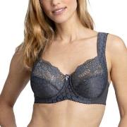 Miss Mary Jacquard And Lace Underwire Bra BH Mørkgrå  B 75 Dame