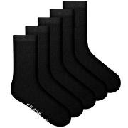 Frank Dandy Strømper 5P Bamboo Solid Crew Socks Svart Str 41/46