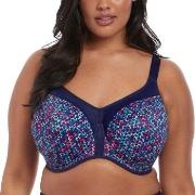 Elomi BH Energise Underwire Sport Support Bra Marine mønster E 105 Dam...