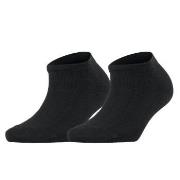 Falke Strømper 2P Women Casual Happy Sneaker Sock Svart Str 35/38 Dame