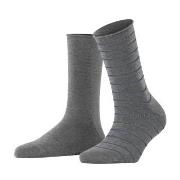 Falke Strømper 2P Women Happy Stripe Socks Grå Str 39/42 Dame