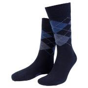 Amanda Christensen Strømper True Ankle Argyle Sock Marine/Blå Str 47/5...