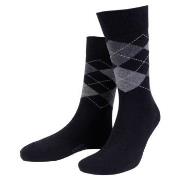 Amanda Christensen Strømper True Ankle Argyle Sock Svart/Grå Str 39/42...